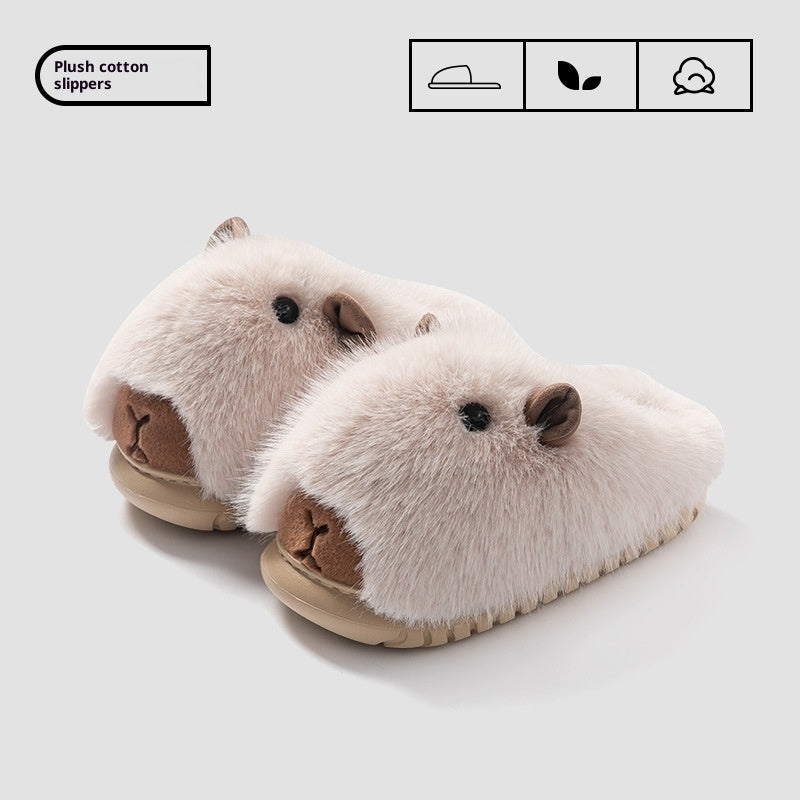 Cute Plush Guinea Pig Slippers