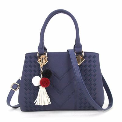 Soft Ball Tassel PU Leather Crossbody Bag