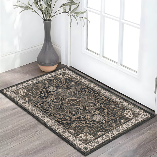Set Of 3 Washable Nonslip Bohemian Runner Carpets