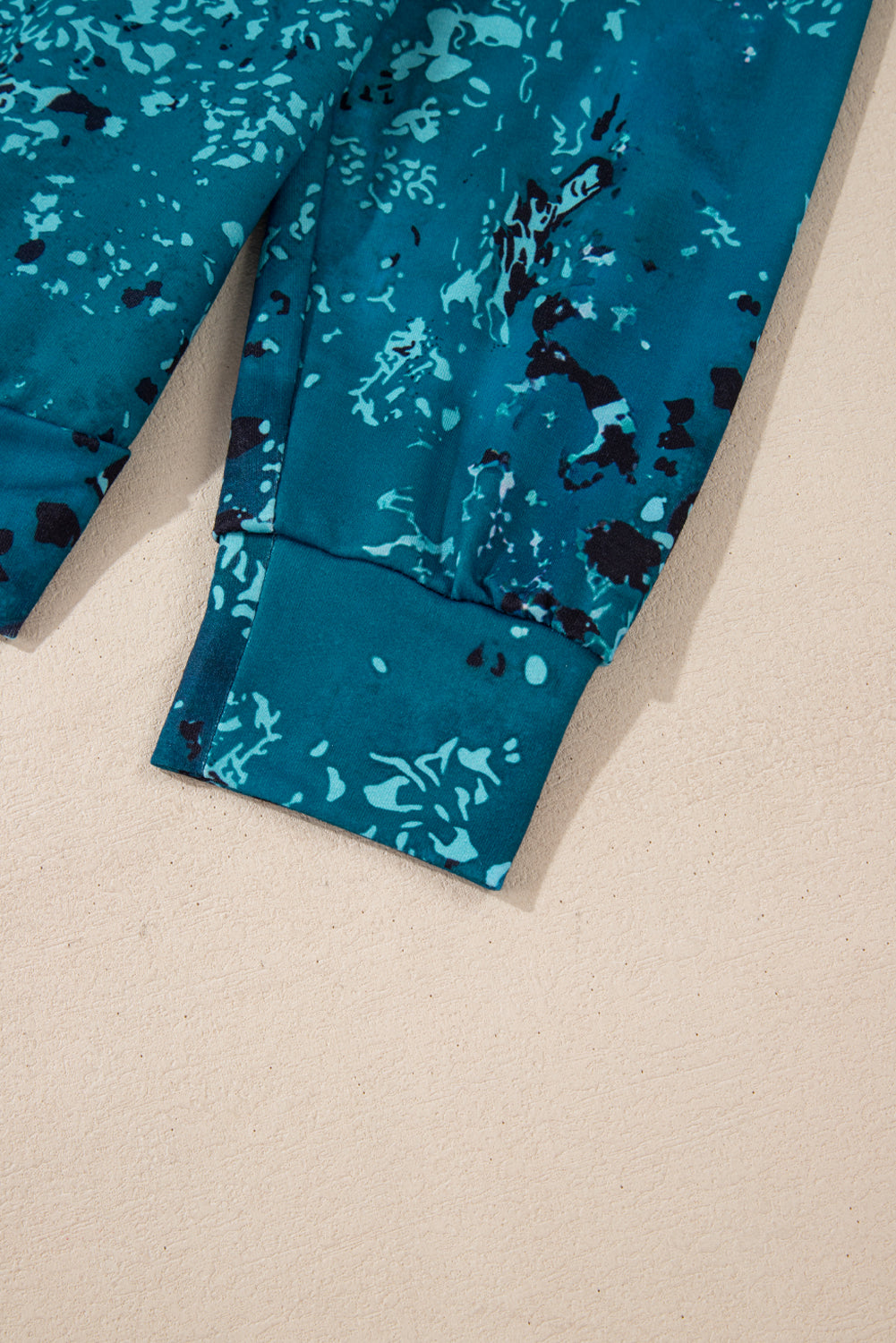 Blue Tie Dye Pullover Sweatshirt