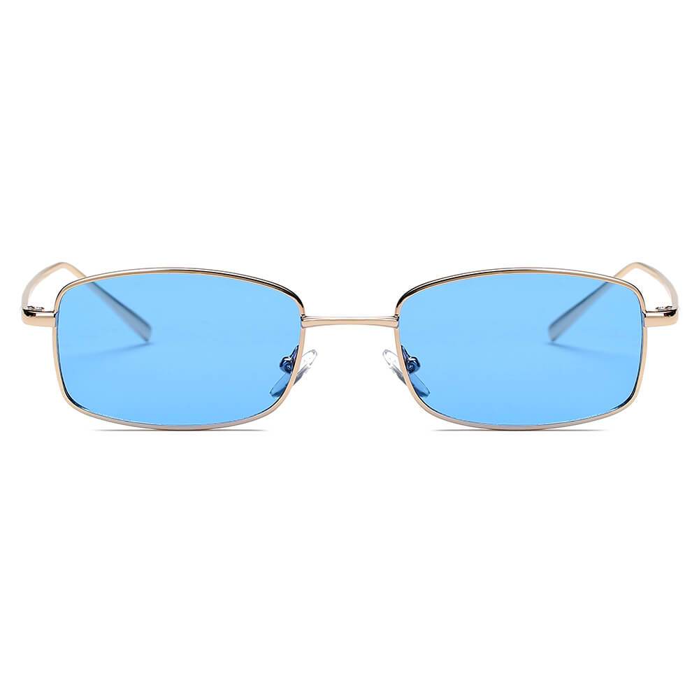 GARNER Retro Vintage Slim Rectangle Sunglasses