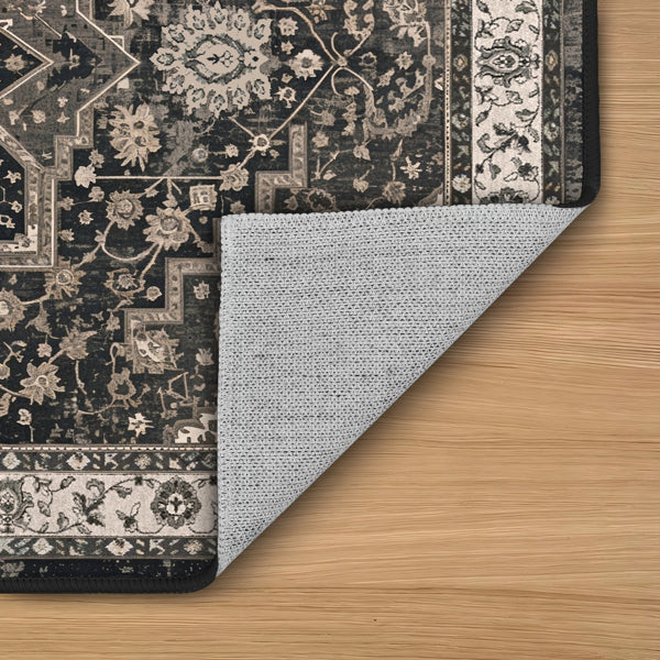Set Of 3 Washable Nonslip Bohemian Runner Carpets