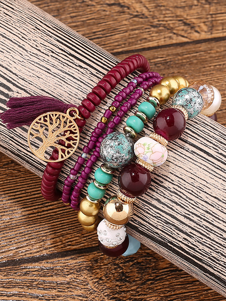 Boho Beaded Bracelet Set