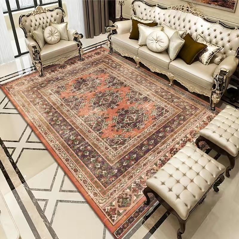 Rectangular Bohemian Persian-Style Non-slip Area Rug