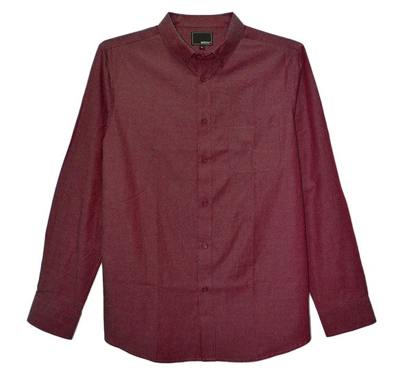 Men's Casual Button Up-Long Sleeve Shirts