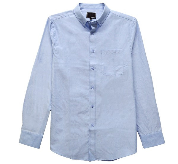 Men's Casual Button Up-Long Sleeve Shirts