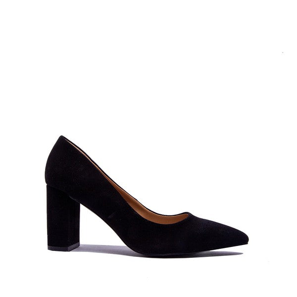 Three-Inch Heel Pointed Toe Pumps