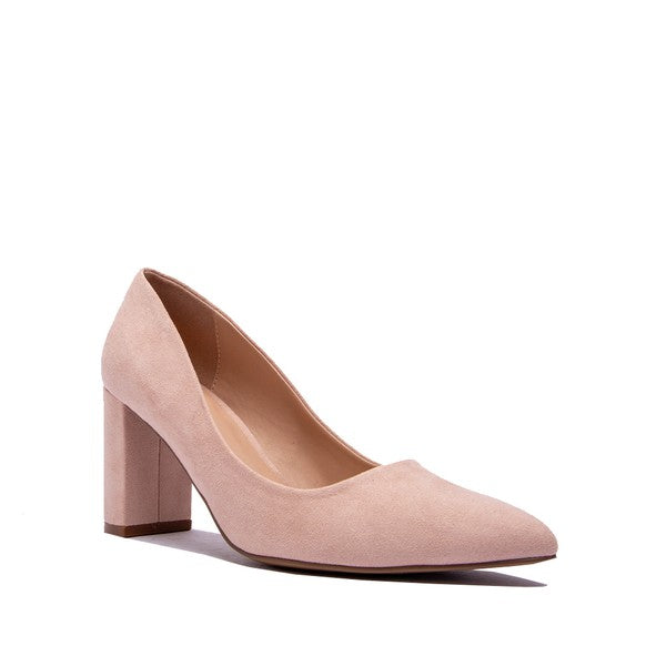 Three-Inch Heel Pointed Toe Pumps