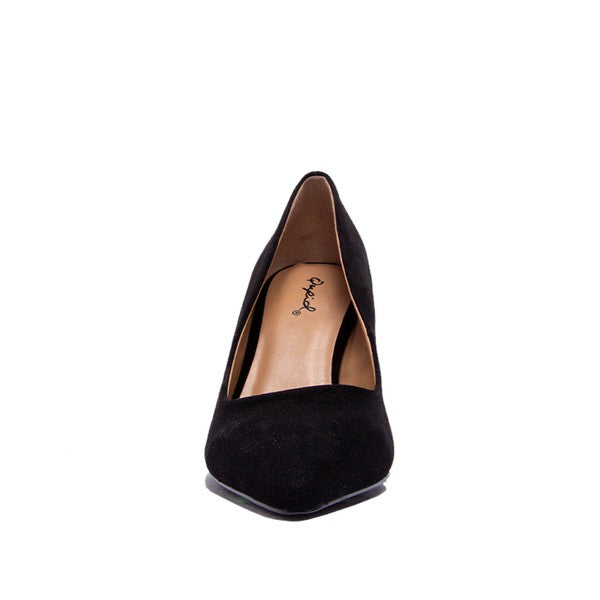 Three-Inch Heel Pointed Toe Pumps