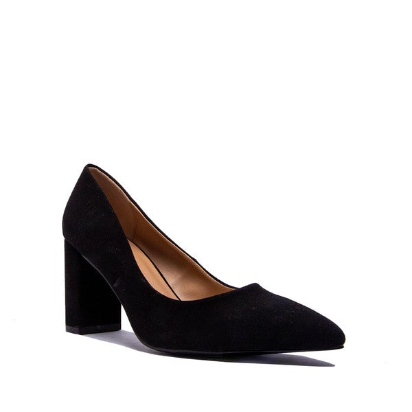 Three-Inch Heel Pointed Toe Pumps