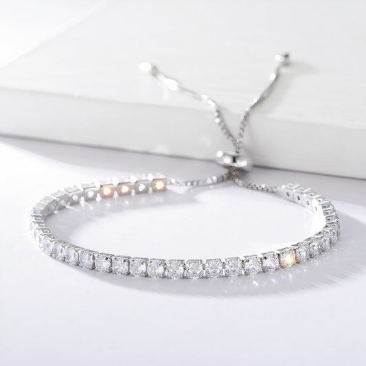 3MM Square CZ Stone Bracelet