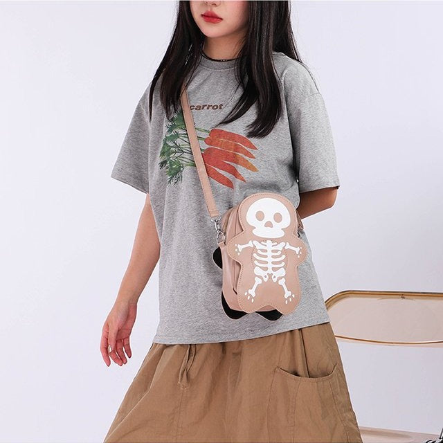 Cute Halloween Skull Messenger Crossbody Bags