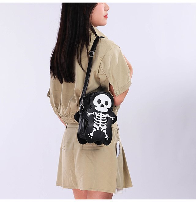 Cute Halloween Skull Messenger Crossbody Bags