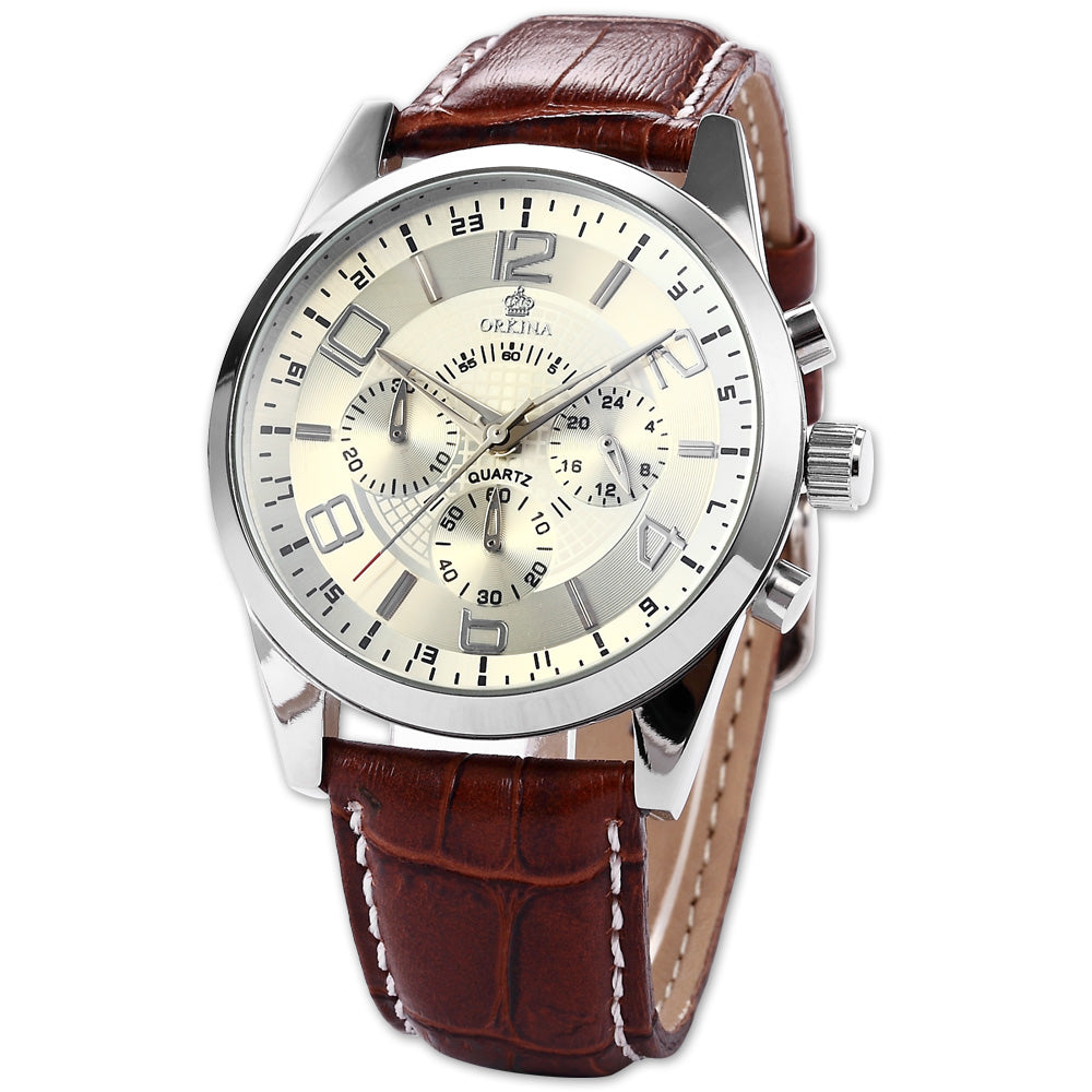 Men's Trendy Artificial Leather Watch