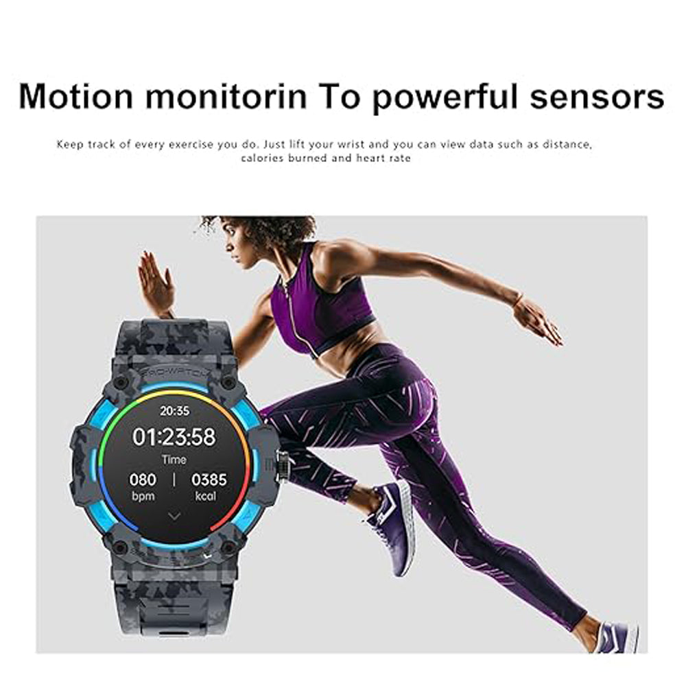 LED Sports Smartwatch With GPS 1.39 Inch TFT Screen IOS Android Bluetooth 5.3