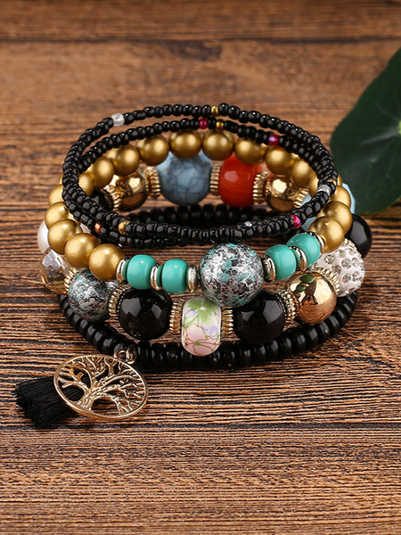 Boho Beaded Bracelet Set