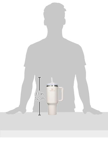 Insulated Stainless Steel Tumbler with Straw and Handle BPA-Free