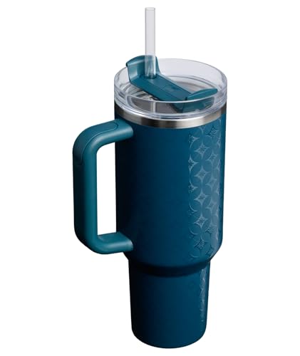Insulated Stainless Steel Tumbler with Straw and Handle BPA-Free