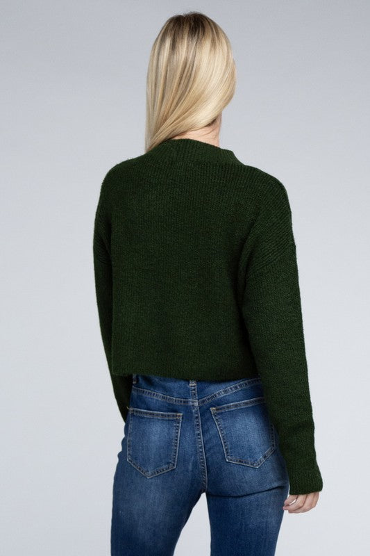 Cozy Mock Neck Pullover Sweater