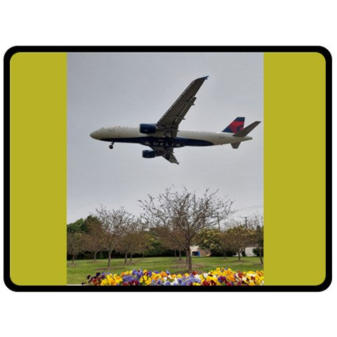 60in X 80in Delta Airplane Fleece Blanket