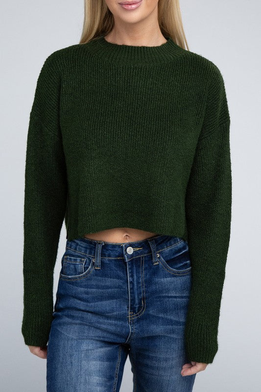 Cozy Mock Neck Pullover Sweater