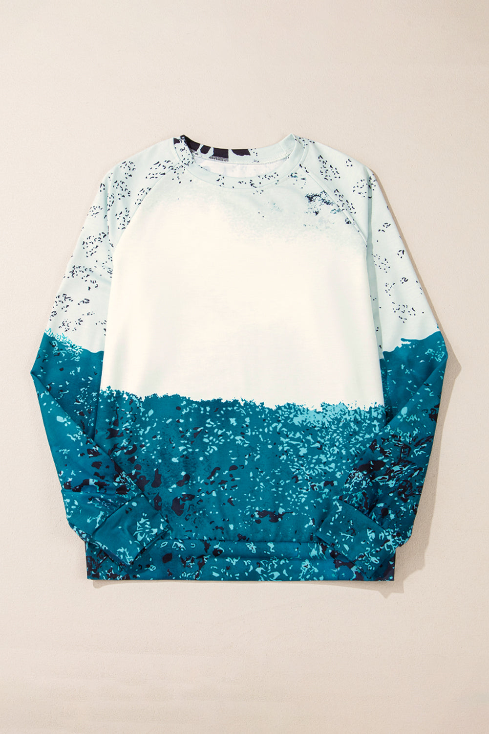 Blue Tie Dye Pullover Sweatshirt