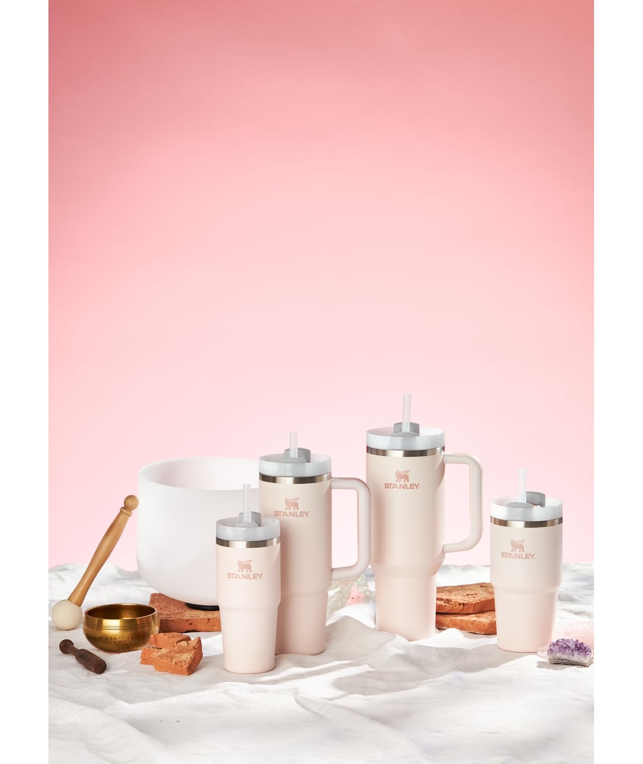 Insulated Stainless Steel Tumbler with Straw and Handle BPA-Free