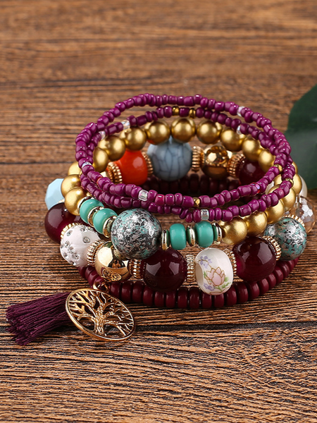 Boho Beaded Bracelet Set