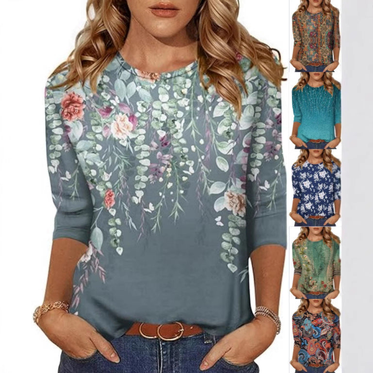Women's Three-quarter Sleeve T-shirt