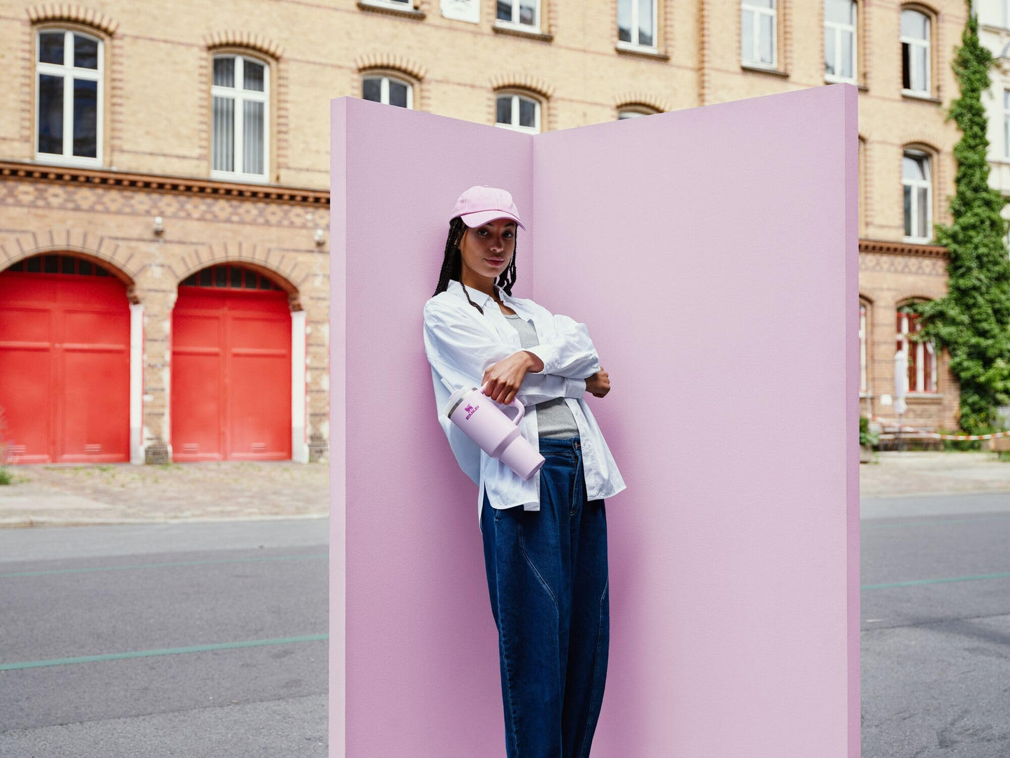 Insulated Stainless Steel Tumbler with Straw and Handle BPA-Free