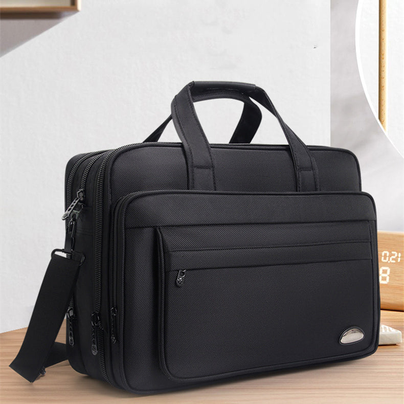 Black PU Leather Men's Business Briefcase