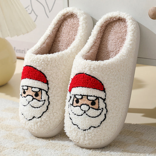 Unisex Warm Christmas Cotton Winter Slippers