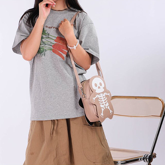 Cute Halloween Skull Messenger Crossbody Bags