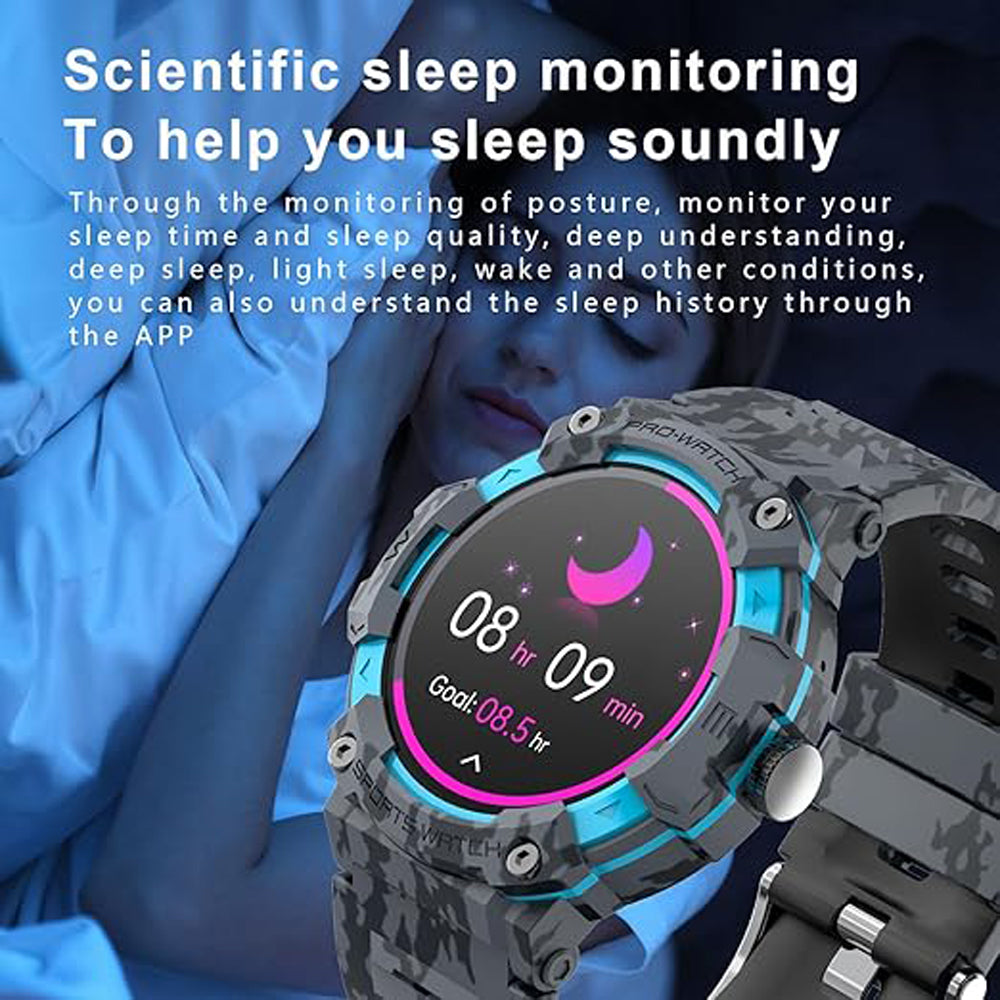 LED Sports Smartwatch With GPS 1.39 Inch TFT Screen IOS Android Bluetooth 5.3