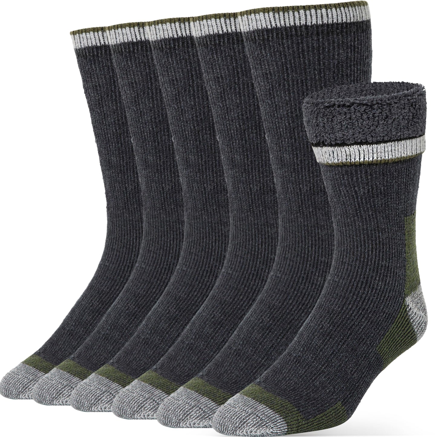Unisex Alvada Merino Wool Hiking Socks Thermal Warm Crew Winter Boot Socks 3 Pairs