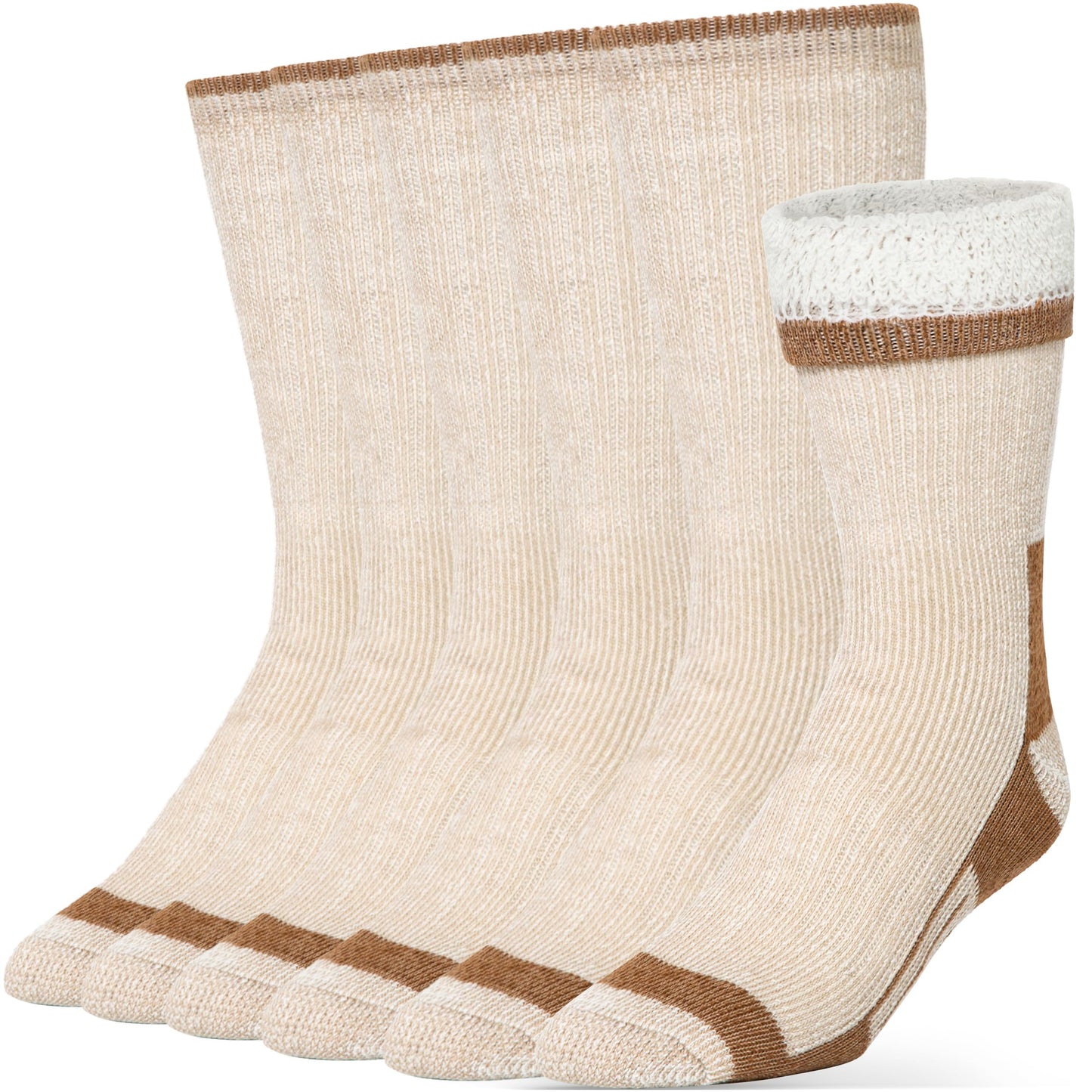 Unisex Alvada Merino Wool Hiking Socks Thermal Warm Crew Winter Boot Socks 3 Pairs