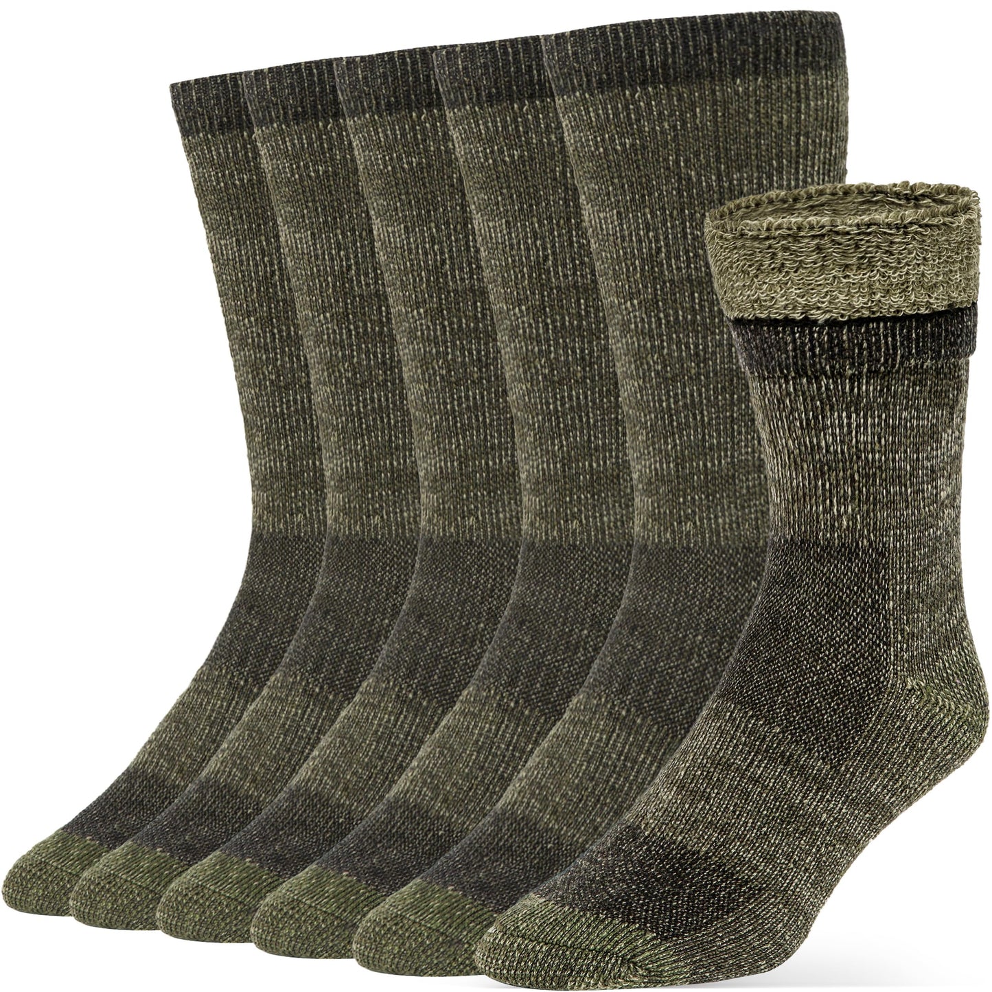 Unisex Alvada Merino Wool Hiking Socks Thermal Warm Crew Winter Boot Socks 3 Pairs