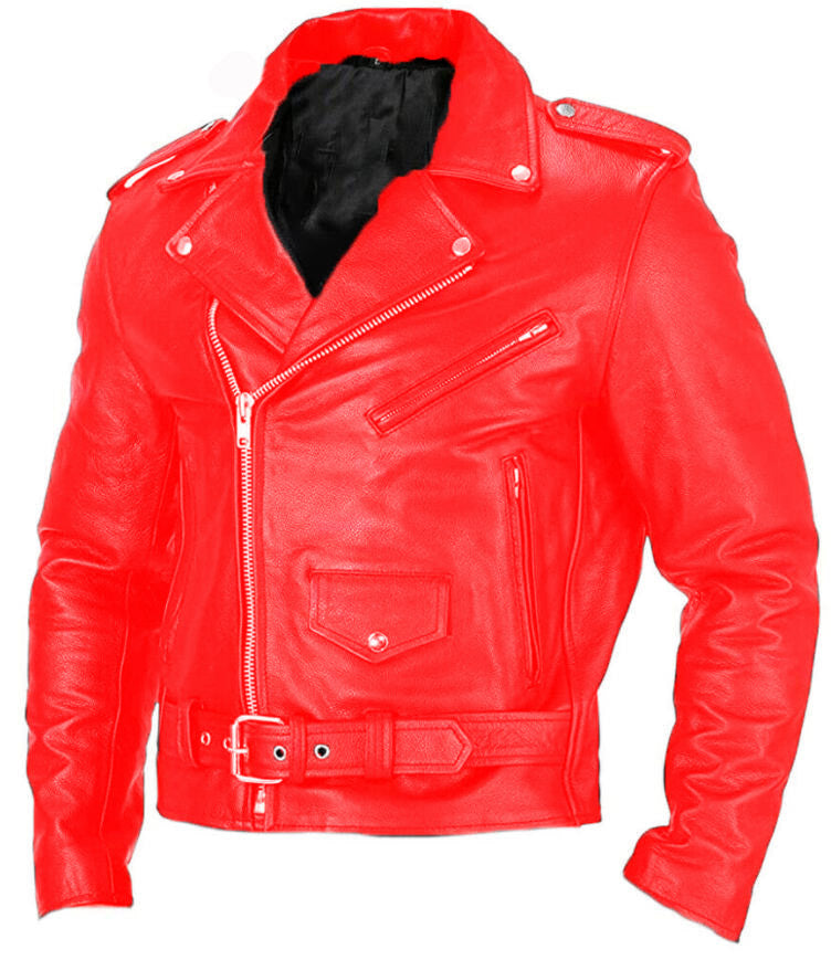 Men's PU Leather Motorcycle Jacket