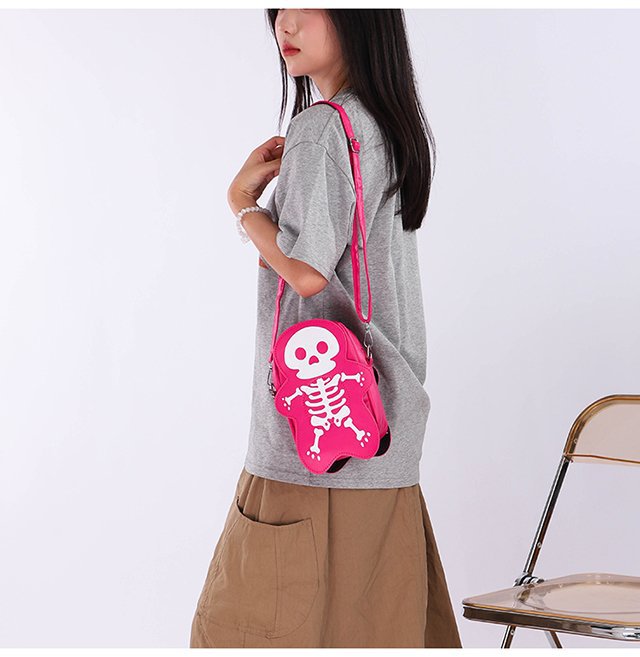 Cute Halloween Skull Messenger Crossbody Bags