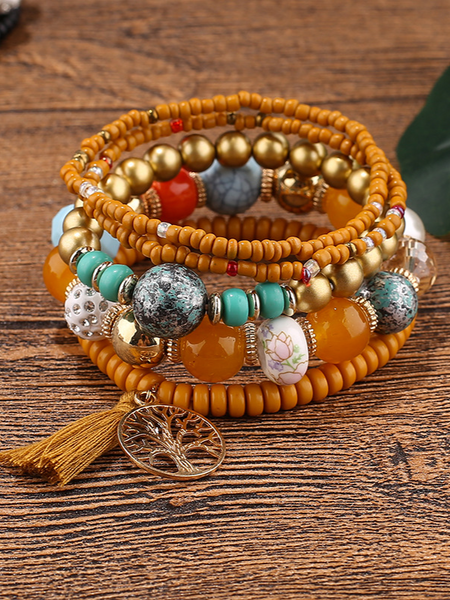 Boho Beaded Bracelet Set