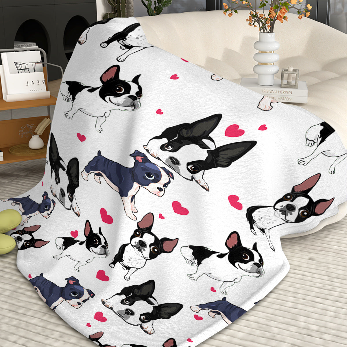Soft Lightweight Warm Fleece Flannel Dog Blanket