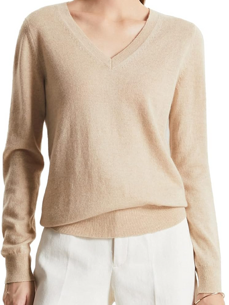 V-neck Women's Essential Sweater