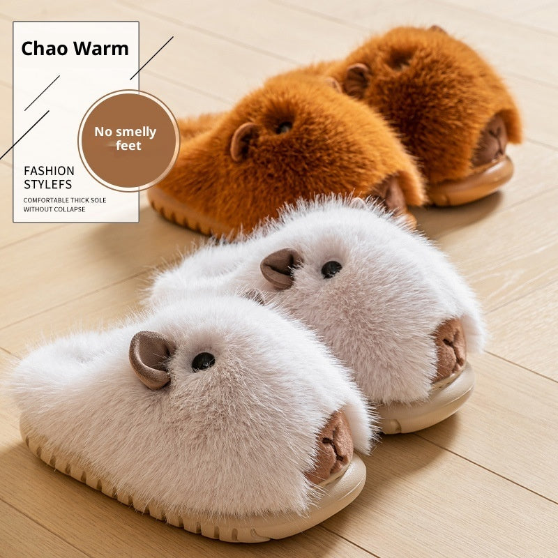 Cute Plush Guinea Pig Slippers
