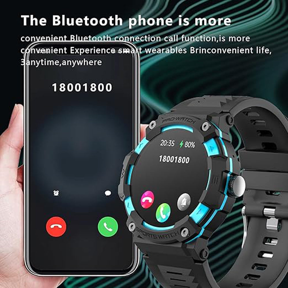 LED Sports Smartwatch With GPS 1.39 Inch TFT Screen IOS Android Bluetooth 5.3
