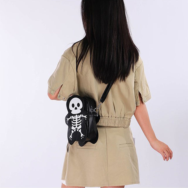 Cute Halloween Skull Messenger Crossbody Bags