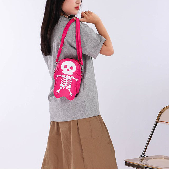 Cute Halloween Skull Messenger Crossbody Bags