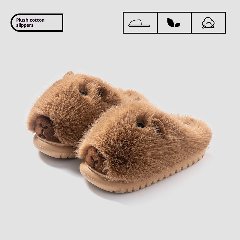 Cute Plush Guinea Pig Slippers