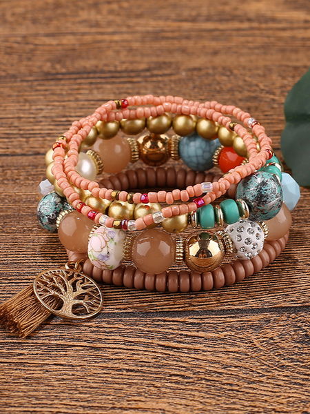 Boho Beaded Bracelet Set