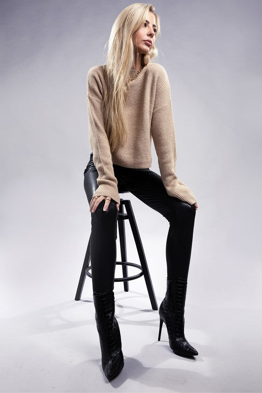 Cozy Mock Neck Pullover Sweater