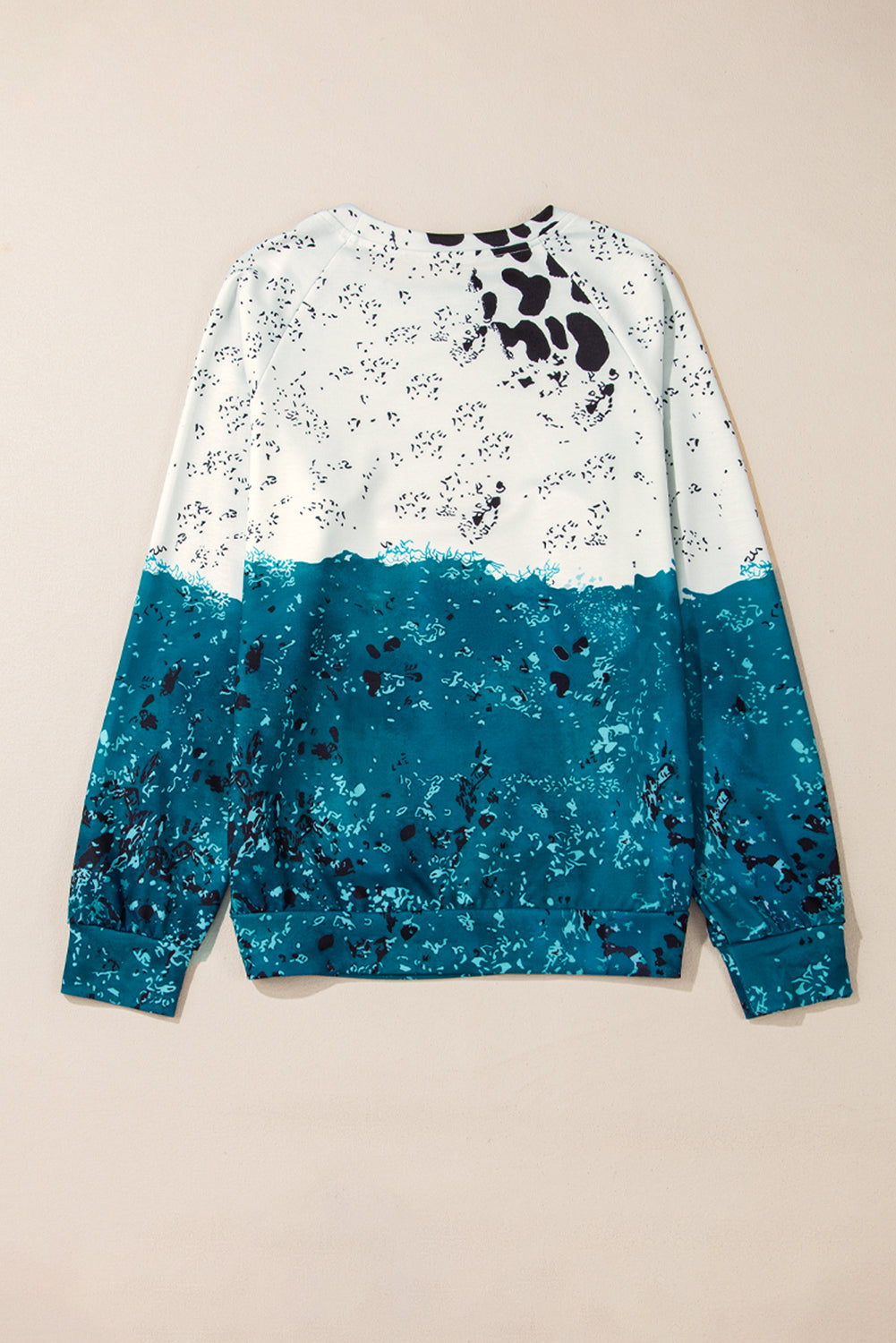 Blue Tie Dye Pullover Sweatshirt